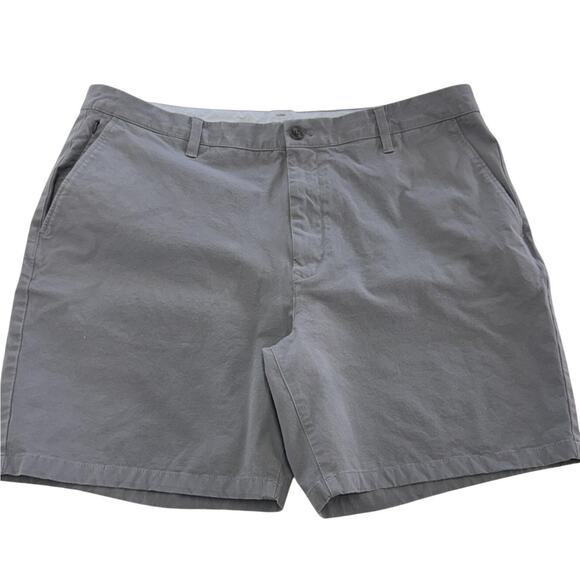 Bonobos Shorts Mens 40 Gray Standard 7 Inch Chino Stretch Flat Front Casual - Picture 1 of 9